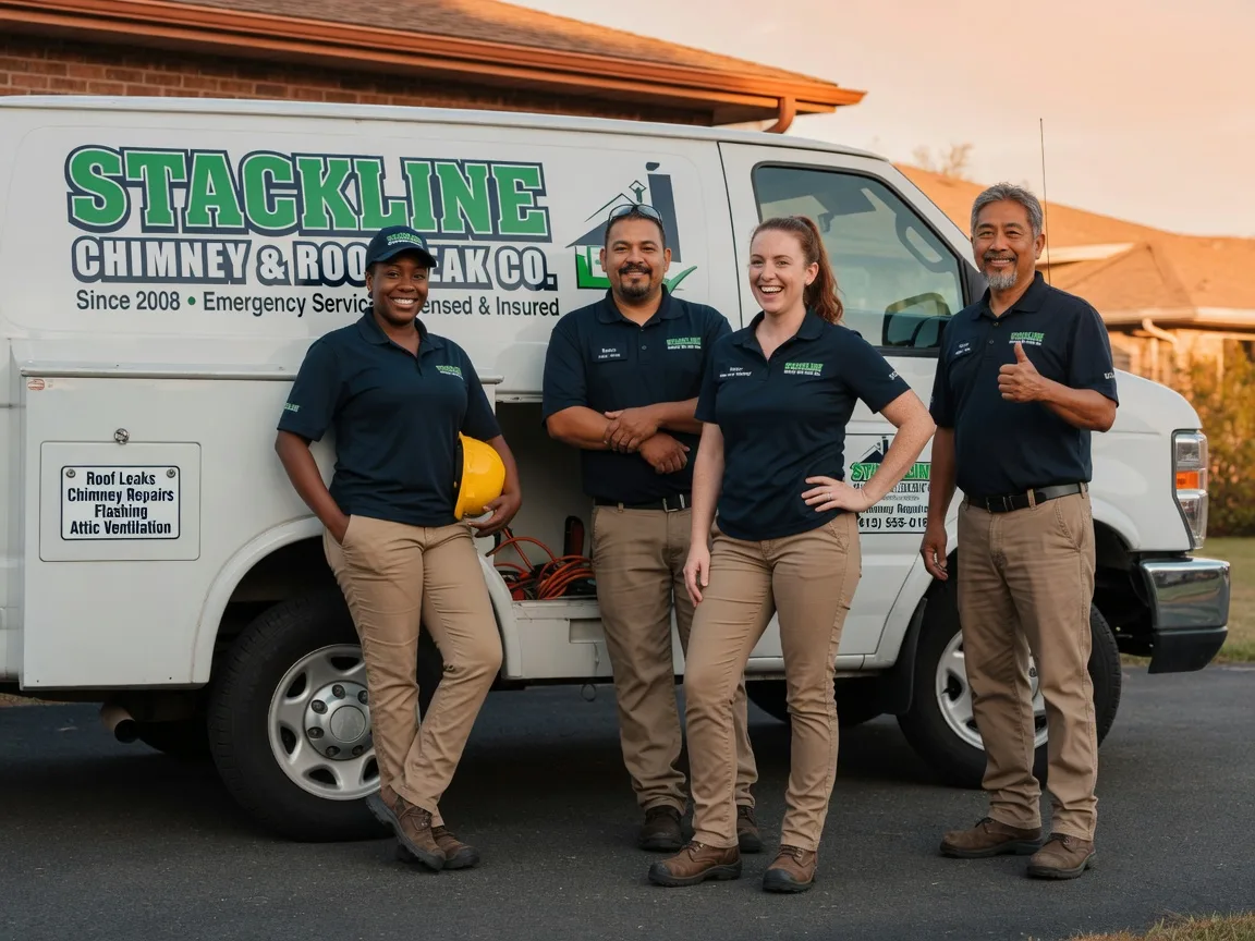 Chimney flashing repair company in Vinton, LA